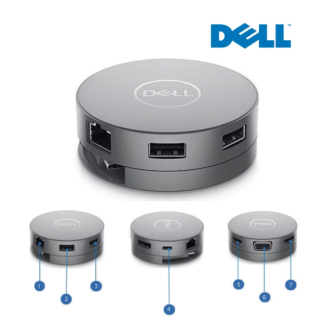 Adaptateur multiport 7-en-1 USB-C Dell - DA310